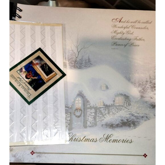 Thomas Kinkade Photo Album Our Christmas Memories 1999  20 pages both sides 9 x - Picture 3 of 8